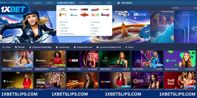 Live casino 1XBET